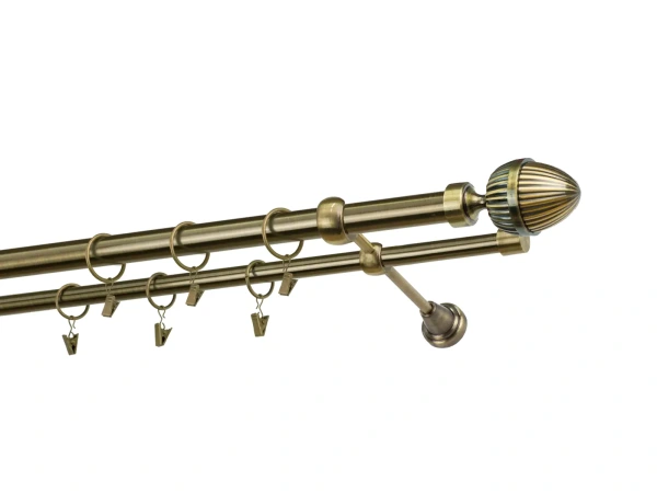 Kétsoros 25x16mm karnis - ODEON - antik