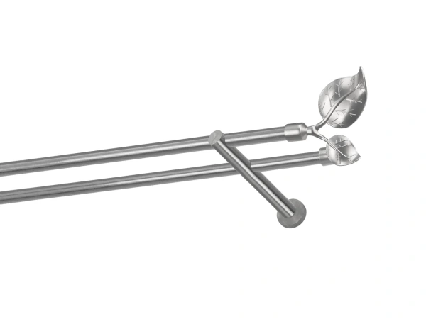 Kétsoros 16x16mm karnis - NAGY LEVÉL - satin 1