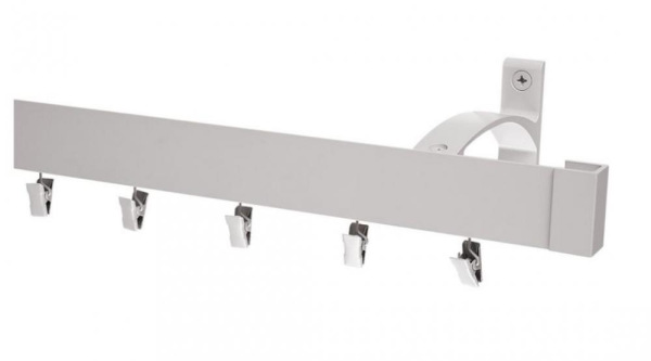 Egysínes oldalfali MODERN karnis - INOX árnyalat