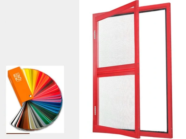 Zsanéros szúnyogháló AJTÓRA SMART keretben - RAL színek