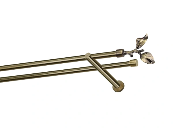 Kétsoros 16x16mm karnis - RÓZSA LEVÉL - antik 1