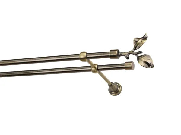 Garniže 16x16mm - dvojradové - LIST ROSE - antik 1