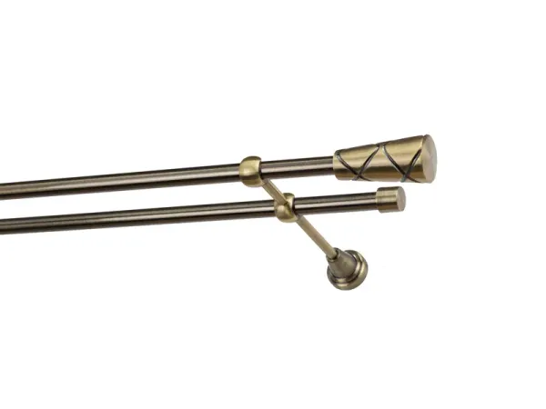 Garniže 16x16mm - dvojradové - TRAPEZIUM - antik 1