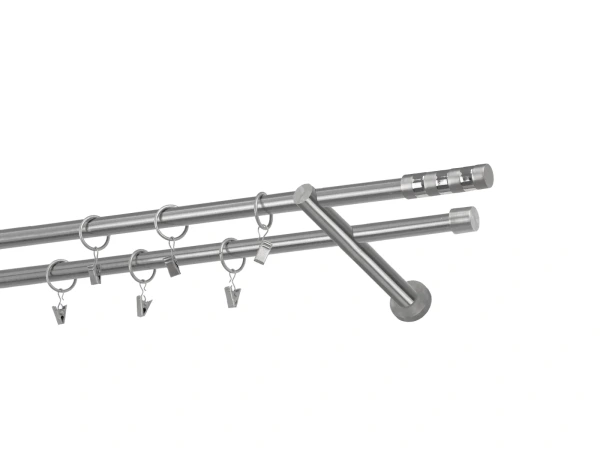 Kétsoros 16x16mm karnis - SIGMA - satin