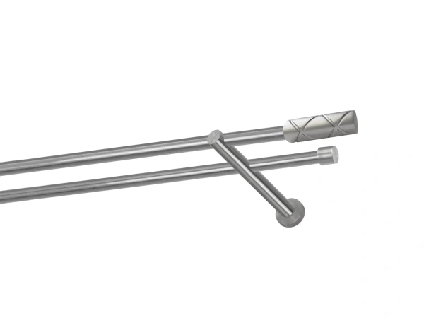 Kétsoros 16x16mm karnis - COKOL - satin 1