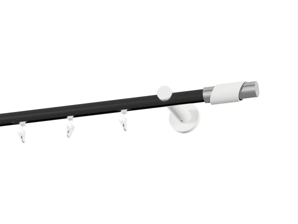 Garniža 19mm drážková tyč - 1rad - PARIS - čierno biela 2