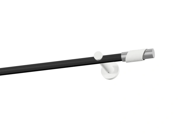 Garniža 19mm drážková tyč - 1rad - PARIS - čierno biela 1