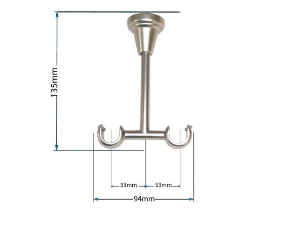 Garniže 16x16mm - dvojradové - SIGMA - satin 4