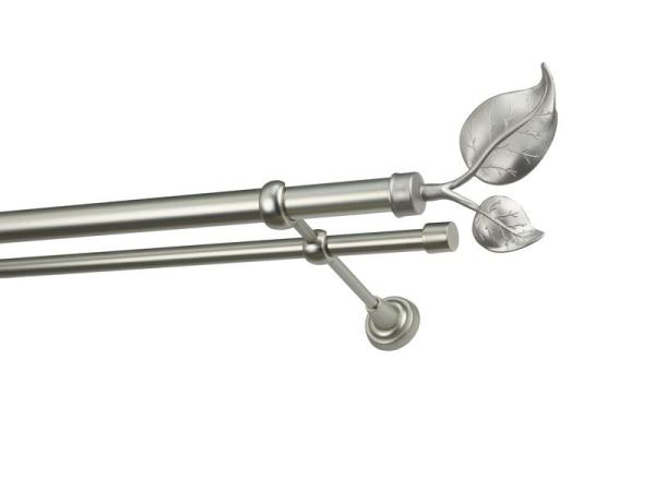 Garniže 25x16mm - dvojradové - LIST VEĽKÝ satin 1