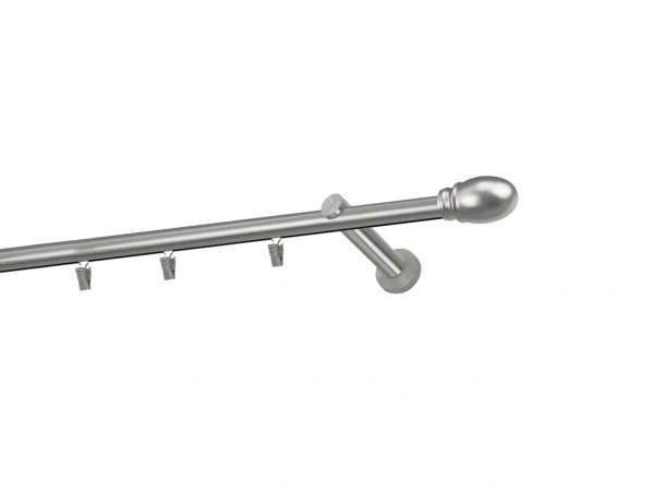 Garniža 19mm - drážková tyč - 1rad - BELUNO - satin