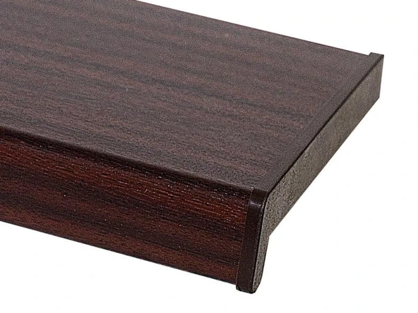 Belső műanyag ablakpárkány - mahagóni