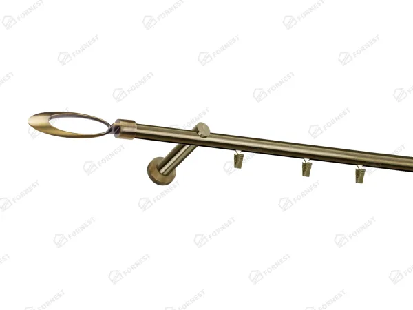 Garniža 19mm - drážková tyč - 1rad - VENEZIA - antik