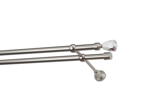 Garniže 19x19mm - dvojradové - CRYSTAL CONE - satin 1