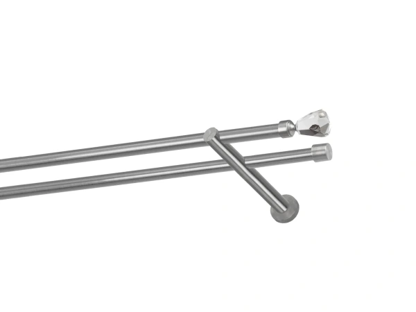 Kétsoros 16x16mm karnis - CRYSTAL CONE - satin 1