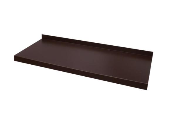 Külső alumínium hajlított ablakpárkány - RAL 8019 sötétbarna 1