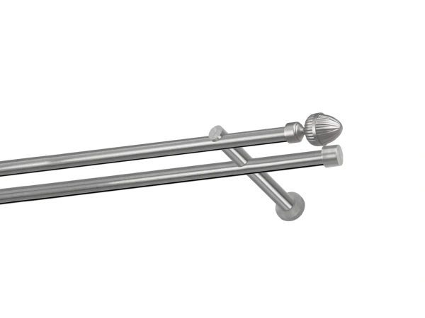 Garniža 19x19mm - drážková tyč - 2rady - ODEON - satin 1