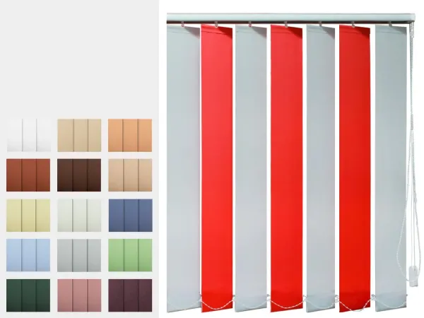 Kétszínű szalagfüggöny - KREPP szövet