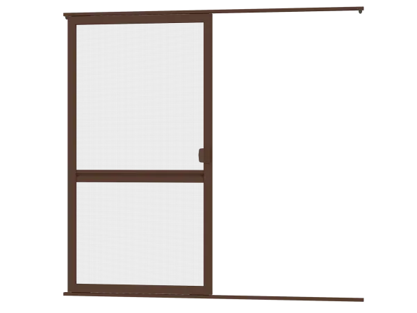 Sieťky na DVERE- posuvné - TMAVOHNEDÁ - s priečkou