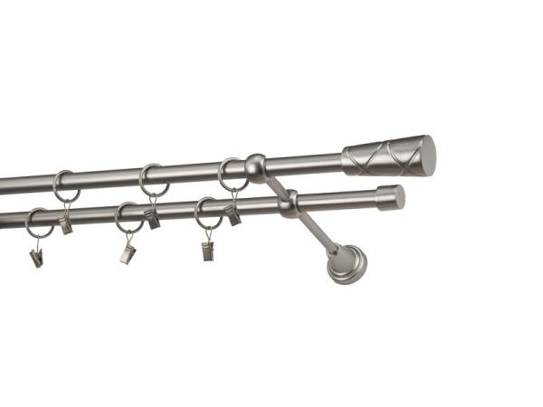 Garniže 16x16mm - dvojradové - TRAPEZIUM - satin