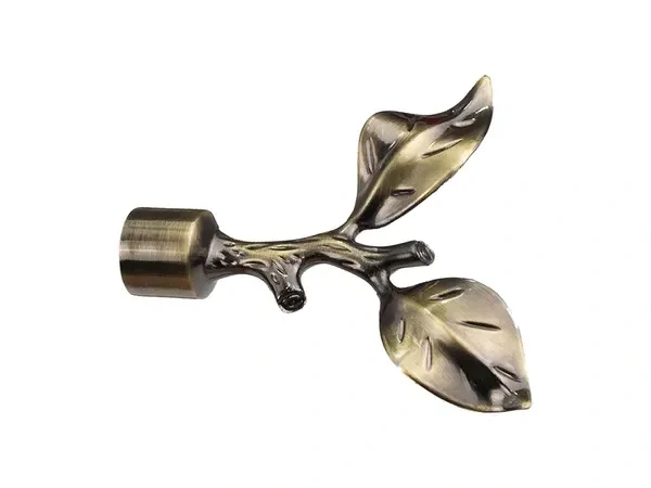 Garniža 19mm - drážková tyč - 1rad - LIST ROSE - antik