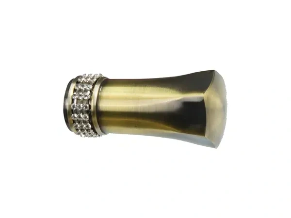 Kétsoros 25x25mm karnis - PLUTON CRYSTAL - antik