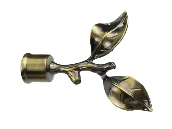 Kétsoros 25x25mm karnis - RÓZSA LEVÉL - antik