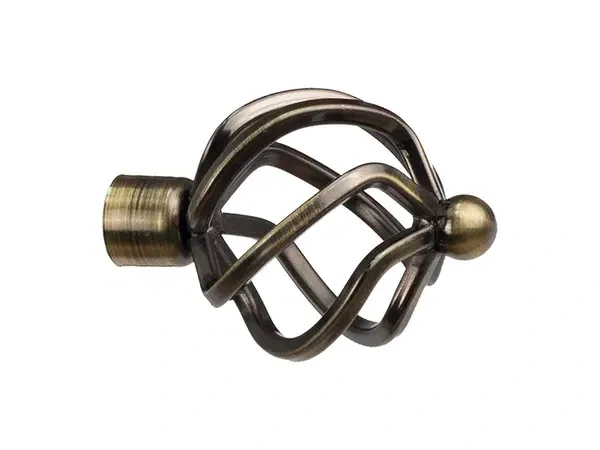 Kétsoros 19x19mm karnis - SPIRAL - antik