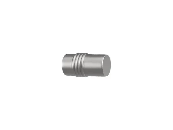 Egysoros 19mm karnis - CYLINDER - satin