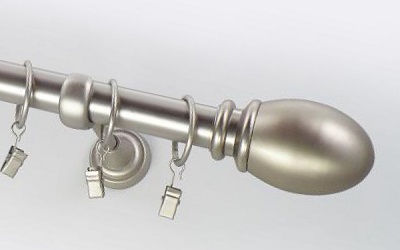 Egysoros 25mm galvanizált fém rudas függönykarnisok