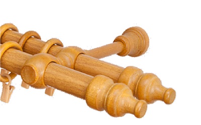 Fa kétsoros 28x28mm-es karnisok